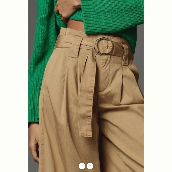 Anthropologie Maeve High-Rise Belted Culottes - Picture 4 of 6